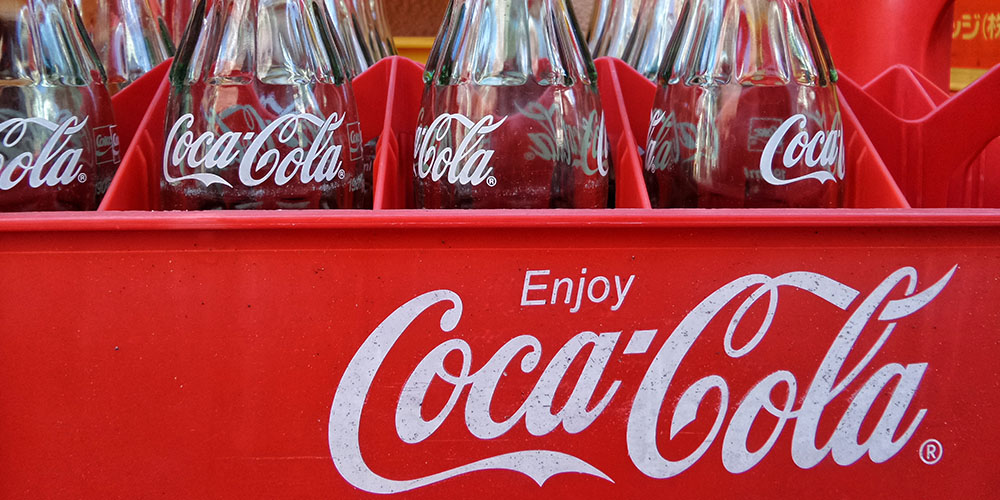 empty bottles of coca-cola